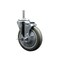 Service Caster 5 Inch Gray Polyurethane Wheel Swivel 34 Inch Threaded Stem Caster with Brake SCC SCC-TS20S514-PPUB-TLB-34212 - alternate 1